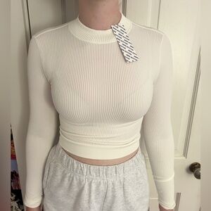 Cream Long Sleeve Shirt